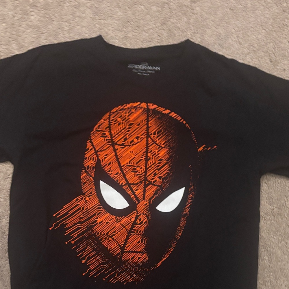 Spider-Man Men’s Md Costume T-Shirt - Black and Red Marvel